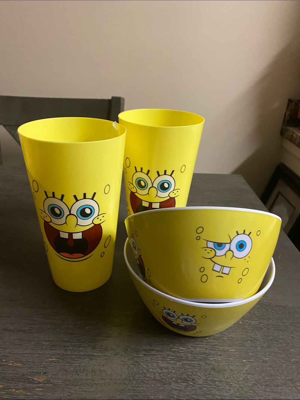 SpongeBob Squarepants 4-Piece Cup & Bowl Set